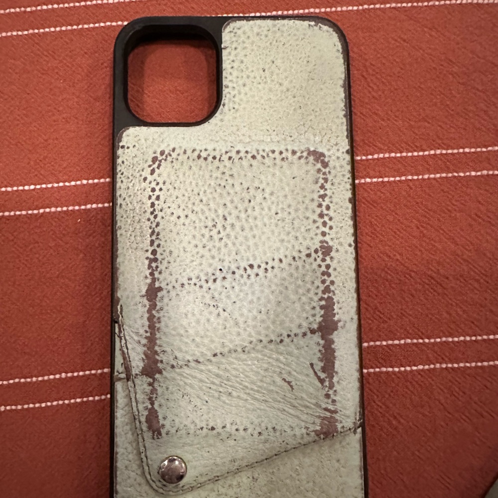 Bandolier Emma pebbled green leather